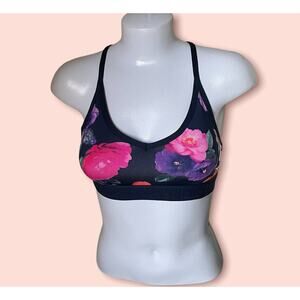 Victoria's Secret Swim PINK Navy Blue Racerback Bikini Top S